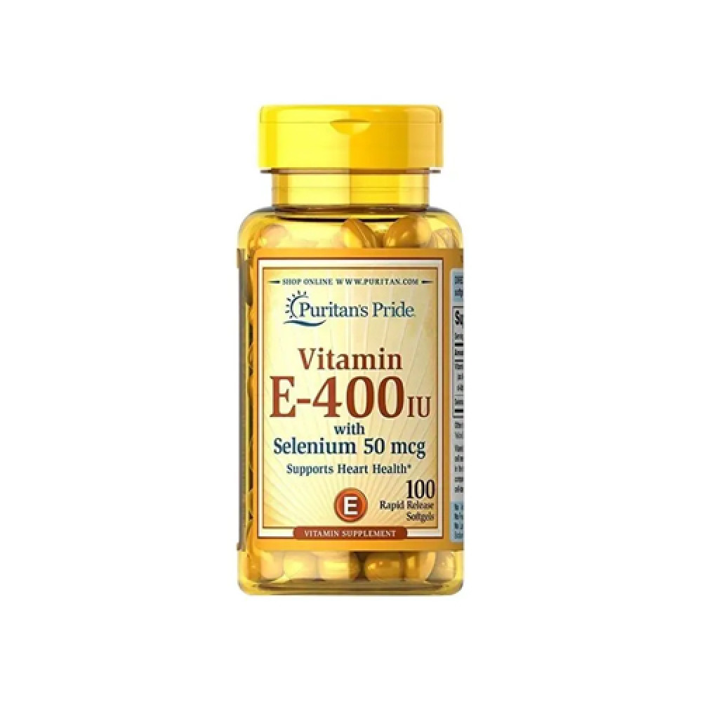 PURITANS PRIDE VIT E - 400 IU WITH SELENIUM 100 SOFTGELS