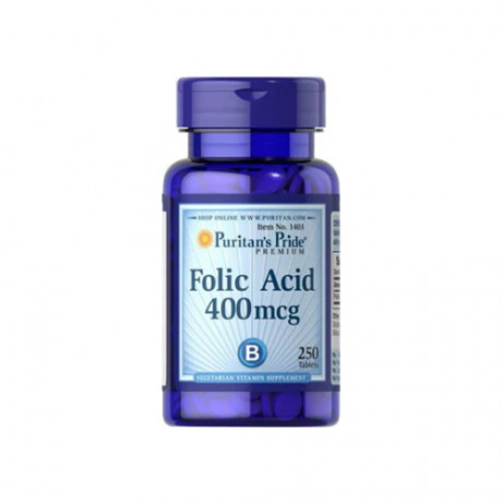 Puritans Pride Folic Acid 400mcg 250 Tablets