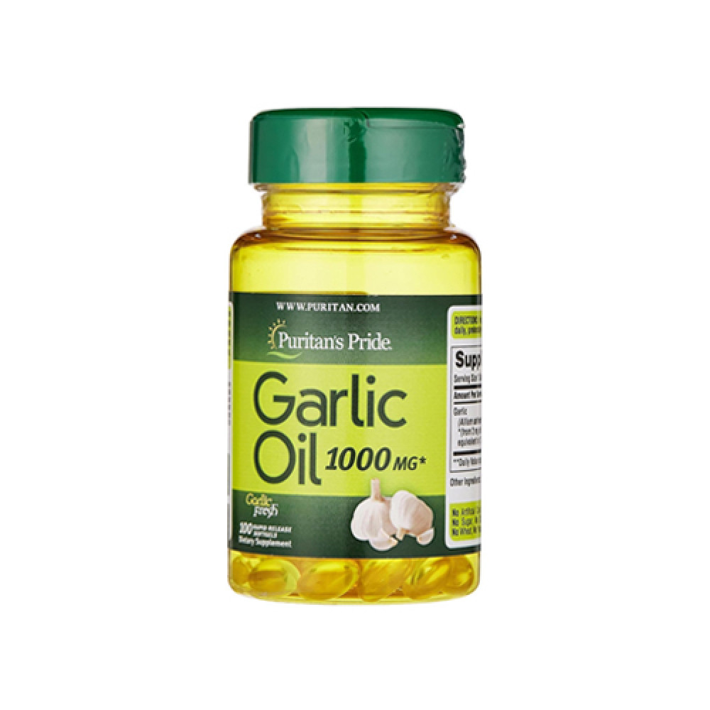 PURITANS PRIDE GARLIC OIL 1000MG 100 SOFTGELS