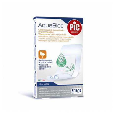 Pic AquaBloc waterproof post-op plaster 15 x 10 cm (5pcs)