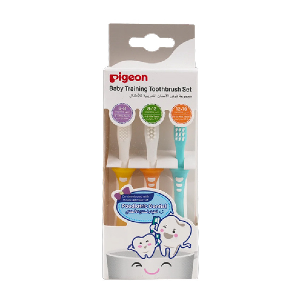 Pigeon Baby Training Toothbrush Set 3Pcs