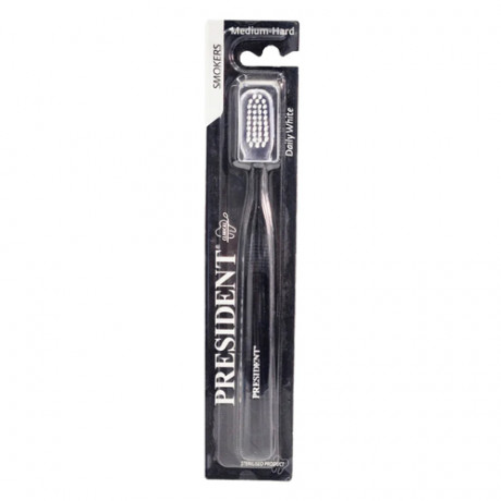 President Smokers Medium-Hard Toothbrush