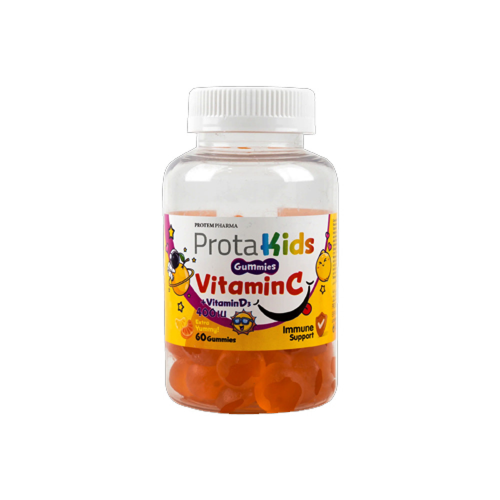 Protem Pharma Prota Kids Vitamin C +Vit D3 400iu 60 Gummies