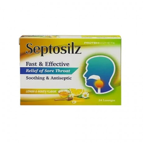 SEPTOSILZ LEMON & HONEY 24 LOZENGES