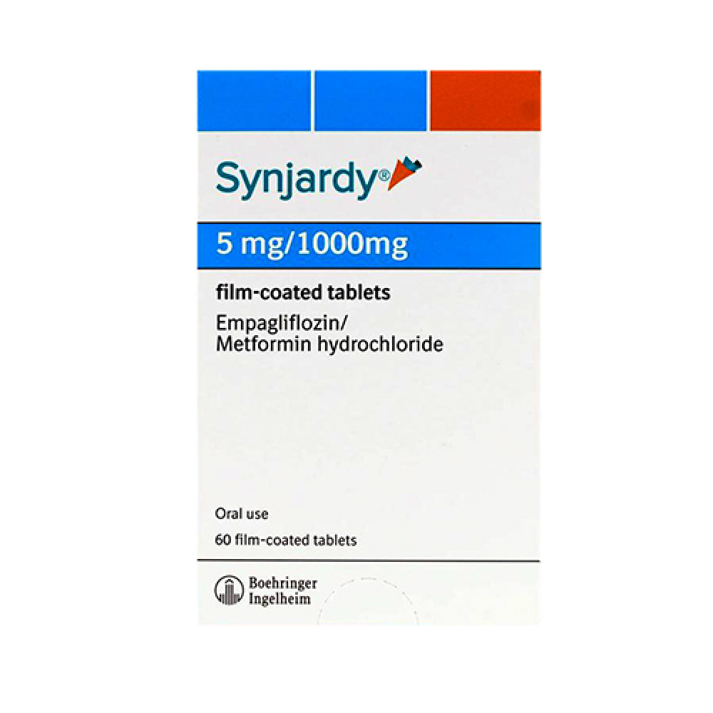 SYNJARDY 5MG/1000MG 60 TABLETS