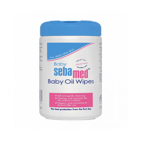 Sebamed Baby Oil Wipes 70pc