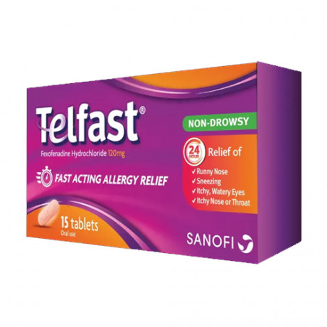Telfast 120mg 15 Tablets