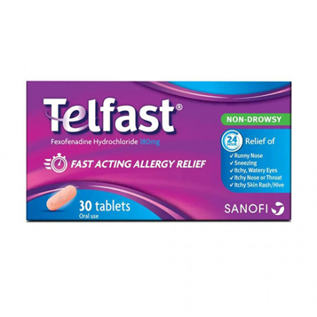 Telfast 180mg 30 Tablets