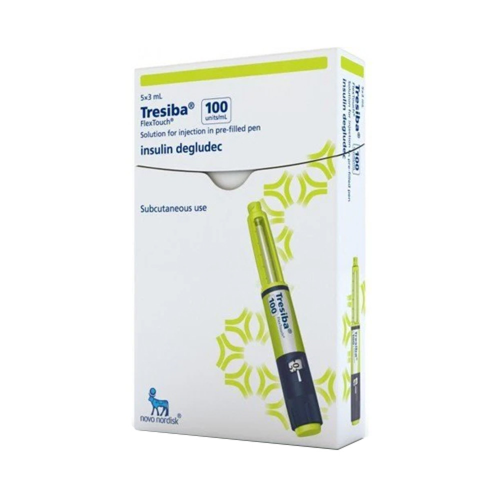 TRESIBA FLEXTOUCH 100IU/ML 5PEN 3ML