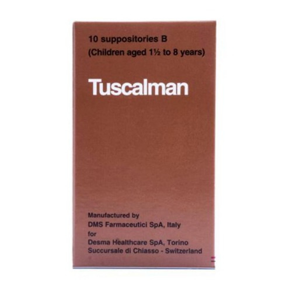 TUSCALMAN B 10 SUPPOSITORIES