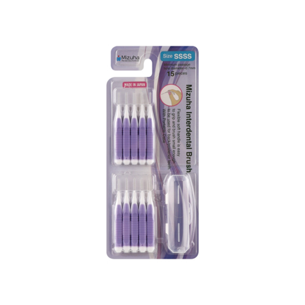 Tooth Brush Mizuha Interdental 15 pcs (SSSS)