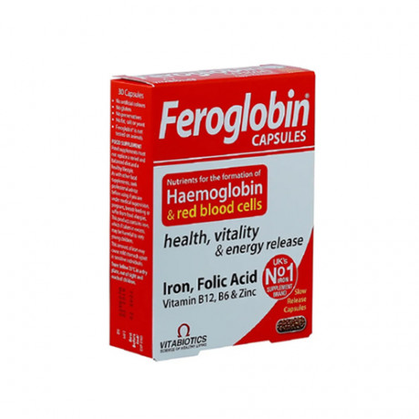 Vitabiotics Feroglobin B12 With Iron 30 Capsules 