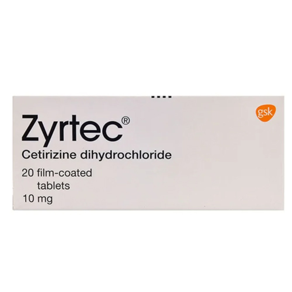 Zyrtec 10mg 20 Tablets